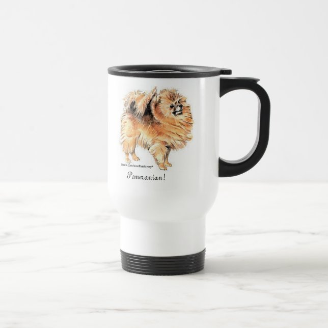 Mug De Voyage Poméranien ! (Droite)