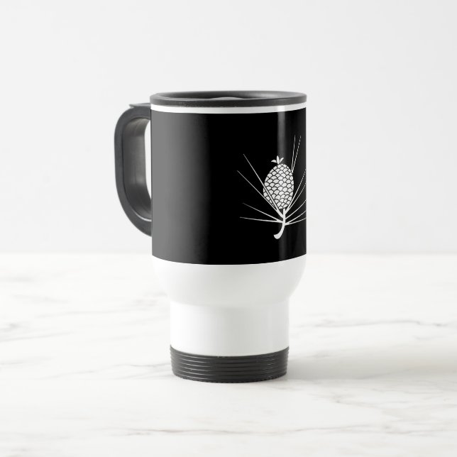 Mug De Voyage Pomme de pin avec aiguilles (Devant gauche)
