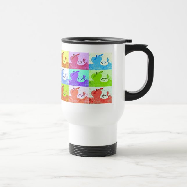 Mug De Voyage Pomme Pop Art (Droite)