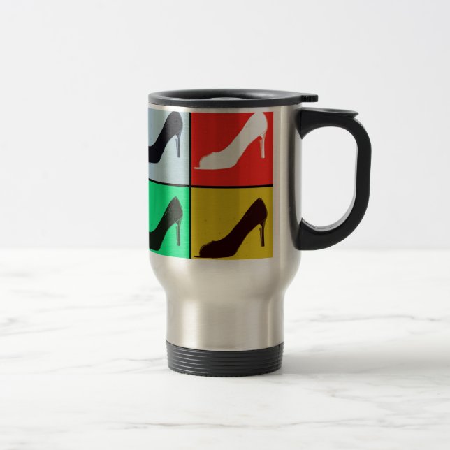 Mug De Voyage Pompes à talons hauts Pop Art (Droit)