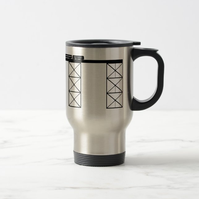 Mug De Voyage Pont en train (Droit)