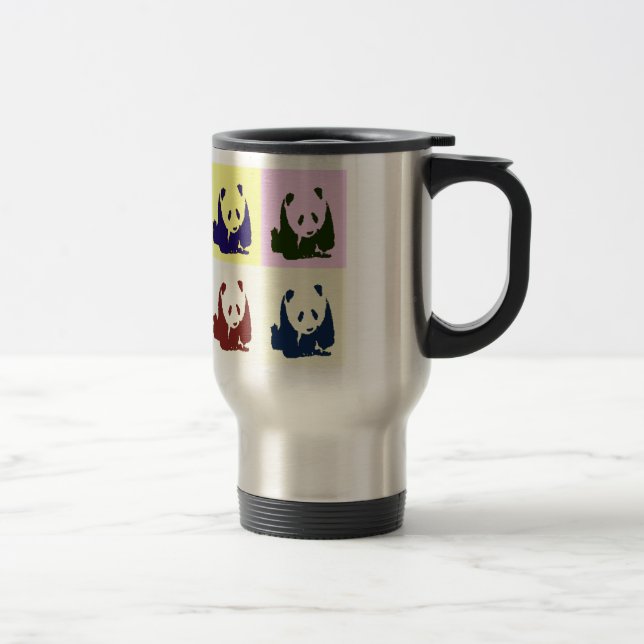 Mug De Voyage Pop Art Baby Pandas (Droit)