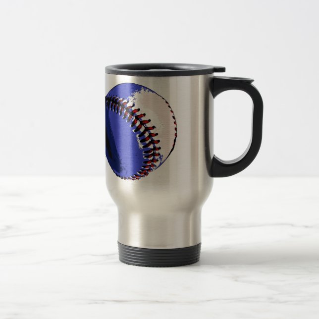 Mug De Voyage Pop Art Baseball (Droit)