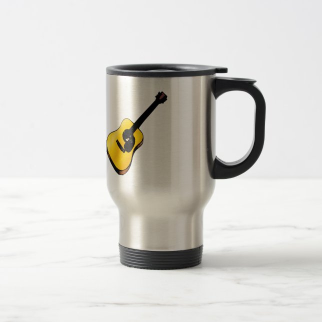 Mug De Voyage Pop Art Guitare (Droit)