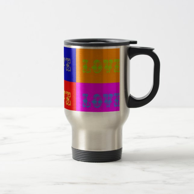 Mug De Voyage Pop Art Love (Droit)