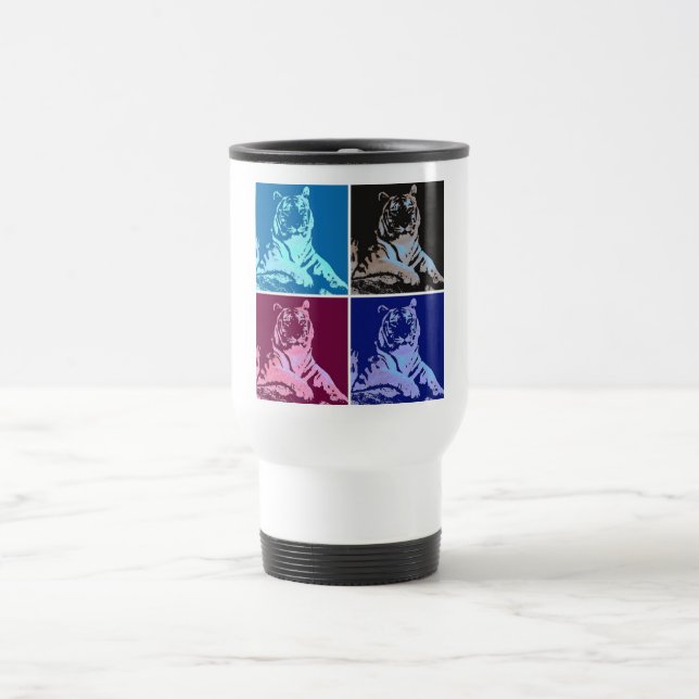 Mug De Voyage Pop Art Tigers (Centre)