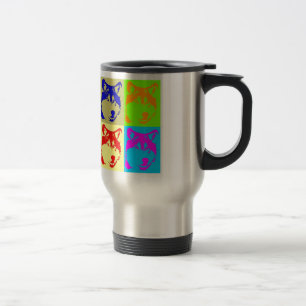 Mug De Voyage Pop Art Wolf Eyes