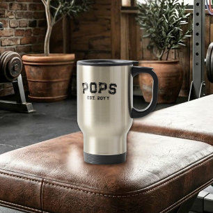 Mug De Voyage Pops Gras Année de Création Style Varsity Gras