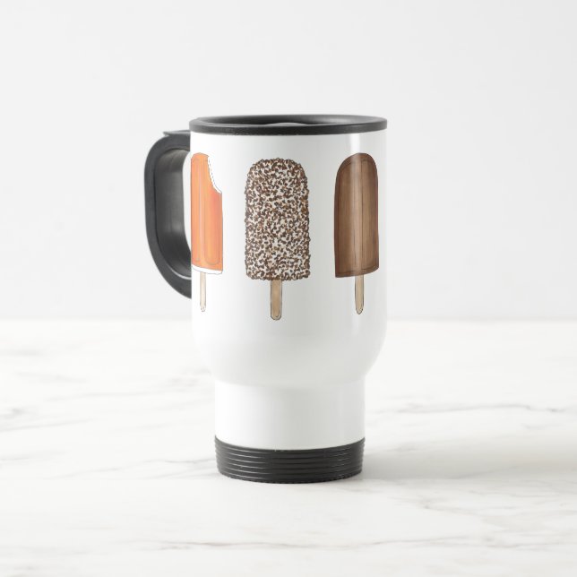 Mug De Voyage Popsicles de crème glacée Fudgesicle Eclair (Devant gauche)