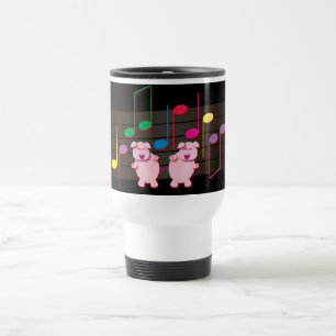 Mug De Voyage Porcelets de danse : Nous aimons la musique
