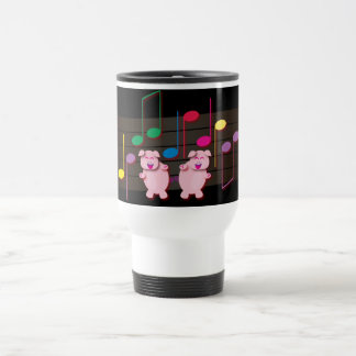 Mug De Voyage Porcelets de danse :  Nous aimons la musique