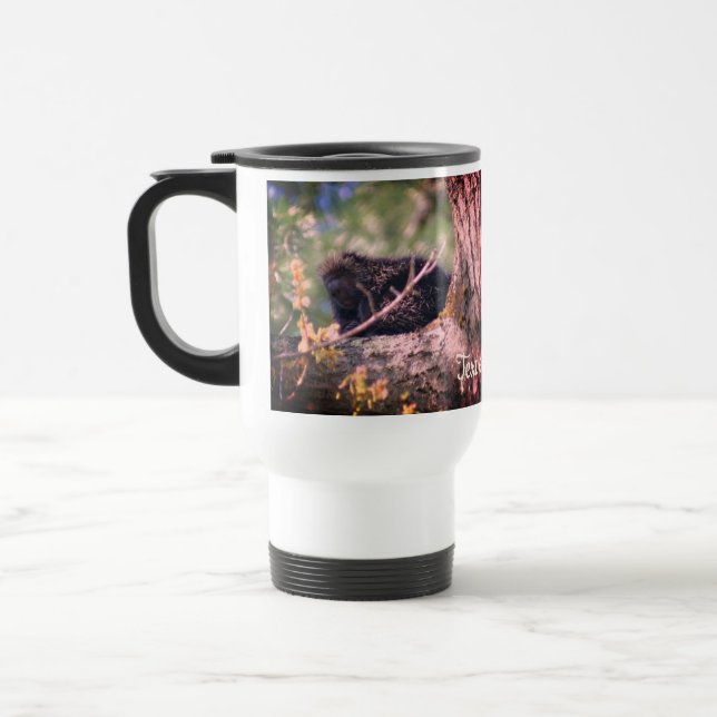 Mug De Voyage Porcupine Faune Nature Personnalisée (Gauche)