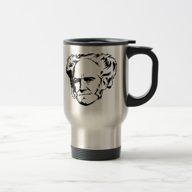 Mug De Voyage Portrait d'Arthur Schopenhauer (Droit)