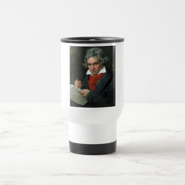 Mug De Voyage Portrait de Ludwig van Beethoven (Centre)