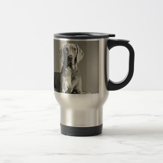 Mug De Voyage Portrait de Weimaraner (Droit)
