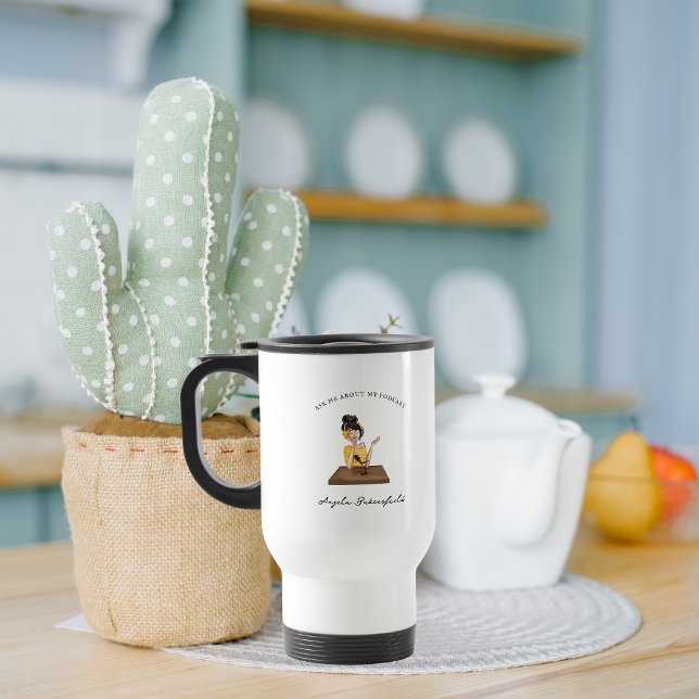 Mug De Voyage Posez-moi des questions sur mon Podcast | Monogram (Créateur téléchargé)