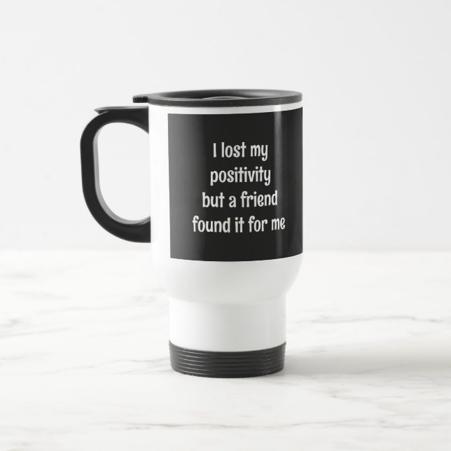 Mug De Voyage Positivité (Gauche)