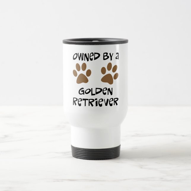 Mug De Voyage Possédé par un golden retriever (Centre)