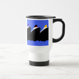 Mug De Voyage Poster Art Déco des paquebots de croisière vintage