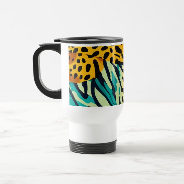 Mug de voyage Poster de animal écotique - 15 oz (Gauche)