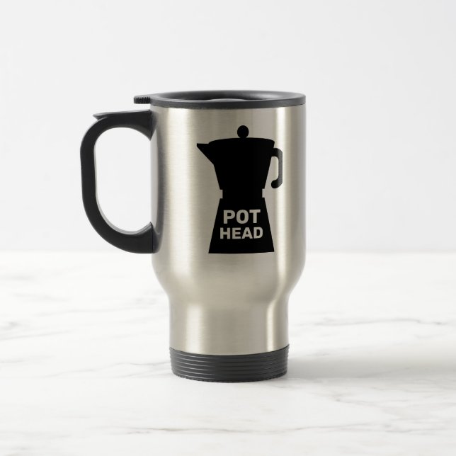 MUG DE VOYAGE POT HEAD FUNNY CAFÉ VOYAGE MUG (Gauche)