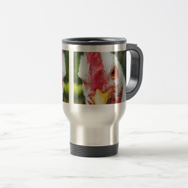 Mug De Voyage Poulet Grognon (Devant droit)