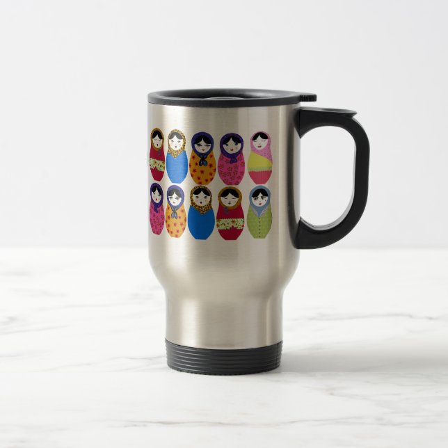 Mug De Voyage Poupée de Babushka (Droit)