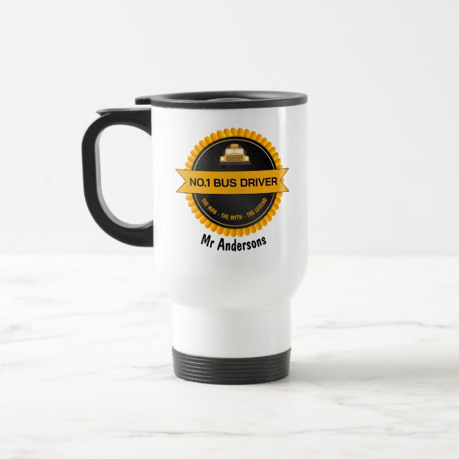 Mug de voyage pour conducteur de bus n°1 (Gauche)