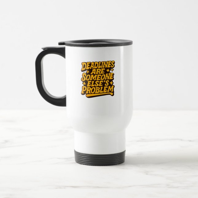 Mug de voyage pour directeur de bureau à la retrai (Gauche)