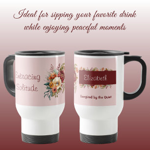 Mug De Voyage Pour introductions solitude rose floral