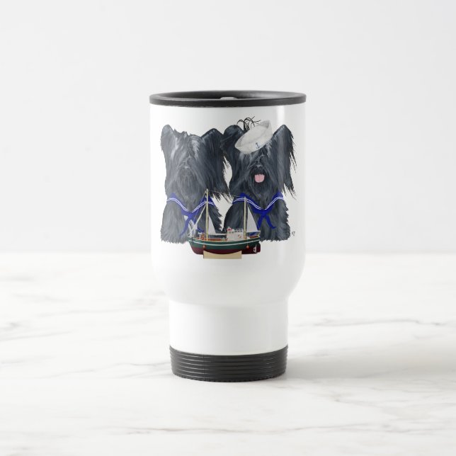 Mug de voyage pour marins Skye Terrier (Centre)