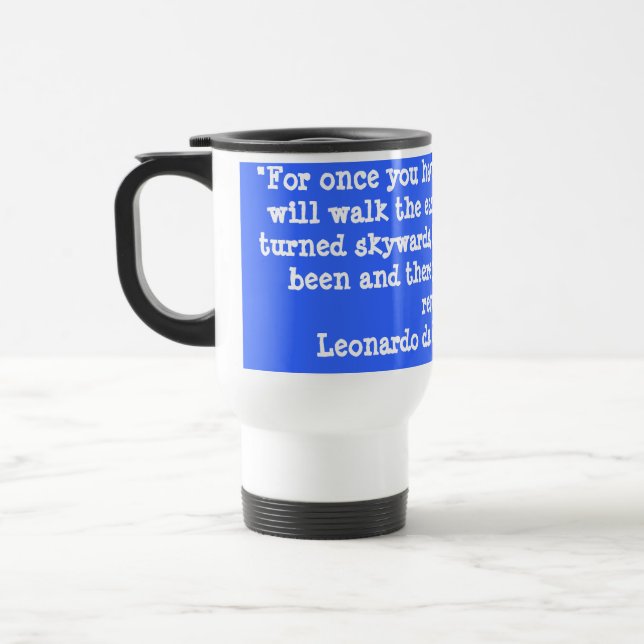 Mug De Voyage "Pour une fois que vous avez goûté le vol. (Gauche)