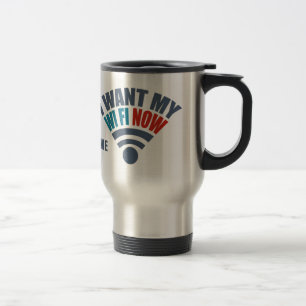 Mug De Voyage Poussées personnalisées WiFi