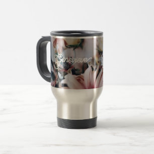 Mug De Voyage Poussette gravée en acier inoxydable, Cadeau perso