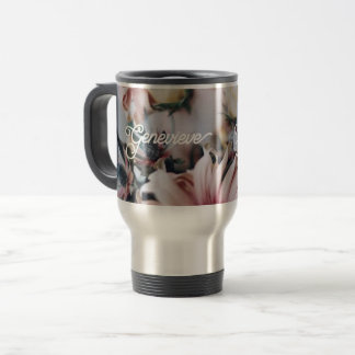 Mug De Voyage Poussette gravée en acier inoxydable, Cadeau perso