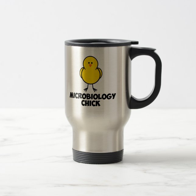 Mug De Voyage Poussin de microbiologie (Droit)