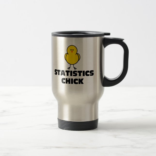 Mug De Voyage Poussin de statistiques (Droit)