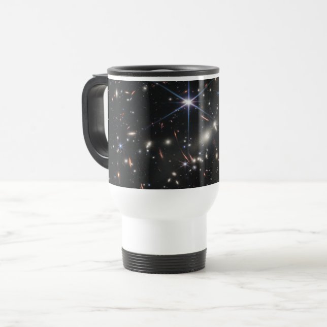 Mug De Voyage Premier champ profond de l'univers de James webb (Devant gauche)