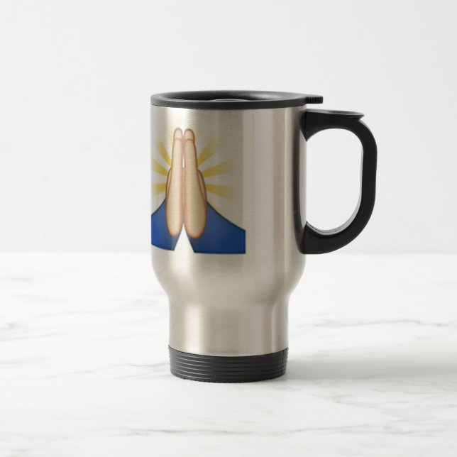 Mug De Voyage prier émoji (Droit)