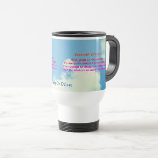 Mug De Voyage Prière de sérénité Ciel bleu Inspiration