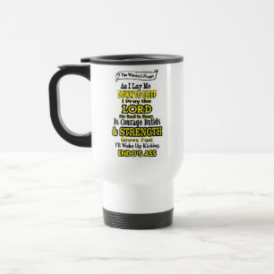 Mug De Voyage Prière du guerrier...Endometriose
