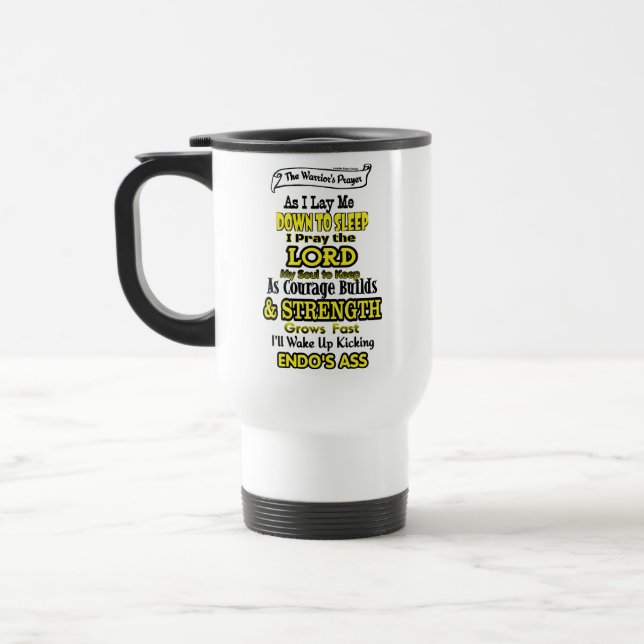 Mug De Voyage Prière du guerrier...Endometriose (Gauche)