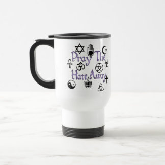 Mug De Voyage Priez le pourpre de haine loin