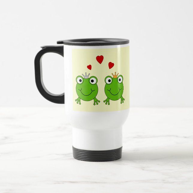Mug De Voyage Princesse de grenouille et prince de grenouille, (Gauche)