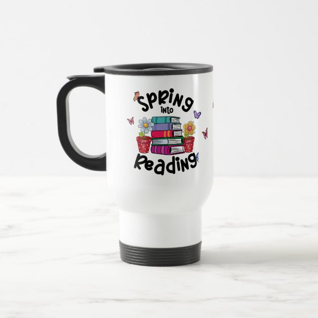Mug De Voyage Printemps En Lecture (Gauche)