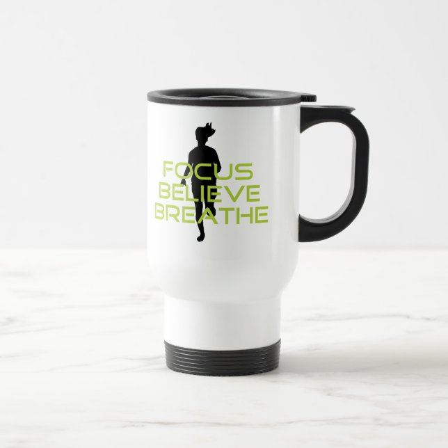 Mug De Voyage Printemps vert Focus Croire Respire (Droite)