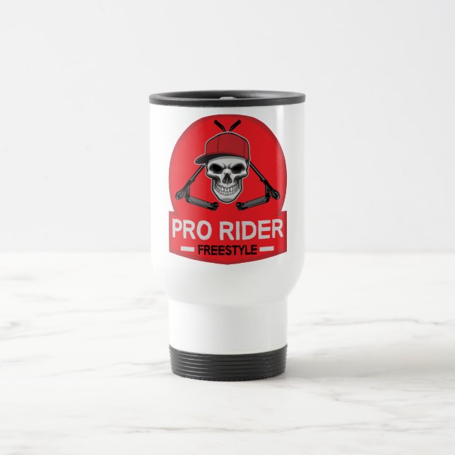 Mug De Voyage Pro Scooter Free Rider Traces (Centre)