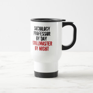 Mug De Voyage Professeur de sociologie Grillmaster Joke