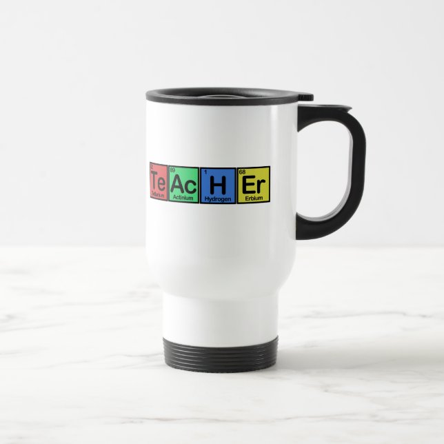 Mug De Voyage Professeur fait de couleurs d'éléments (Droite)