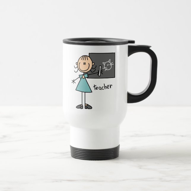 Mug De Voyage Professeur Stick Figure (Droite)